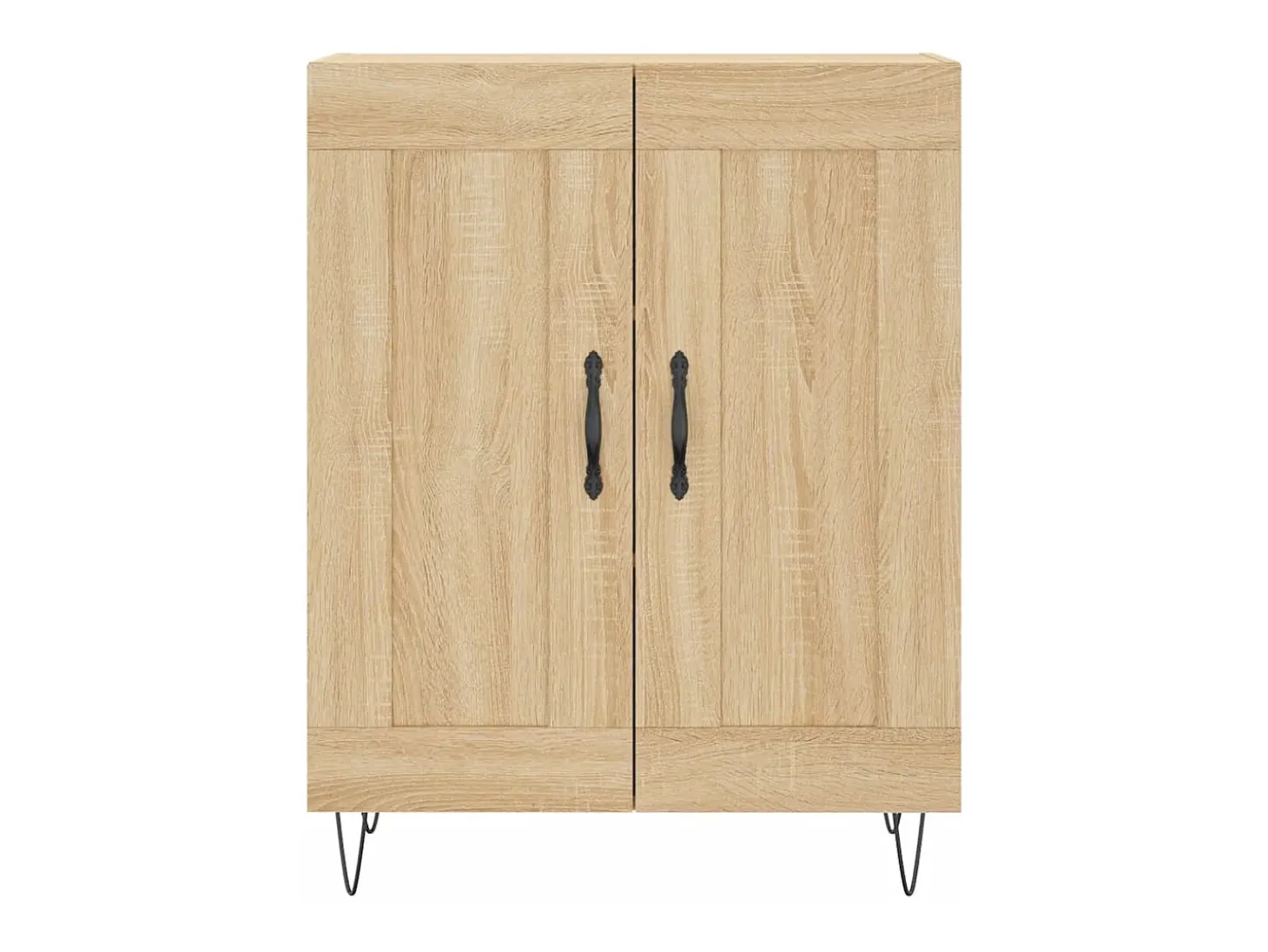 Aparador alto roble Sonoma 69,5x34x180 cm Madera de ingeniería