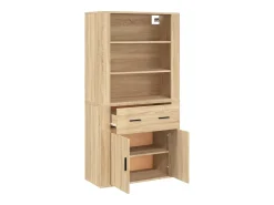 Aparador alto Roble Sonoma Madera de ingeniería