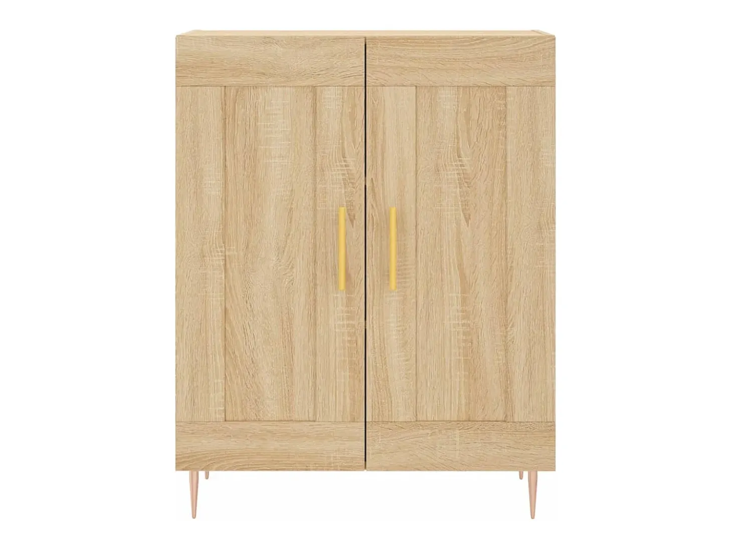Aparador alto roble Sonoma 69,5x34x180 cm Madera de ingeniería