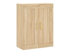 Aparador alto roble Sonoma 69,5x34x180 cm Madera de ingeniería
