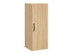 Aparador alto roble Sonoma 34,5x34x180 cm Madera de ingeniería
