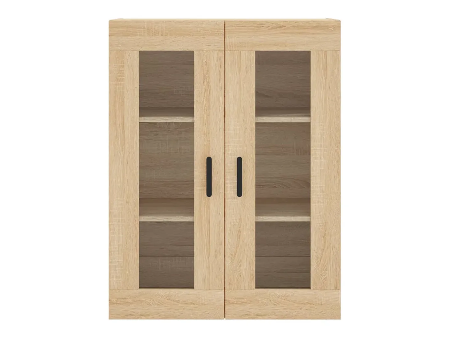 Aparador alto roble Sonoma 69,5x34x180 cm Madera de ingeniería