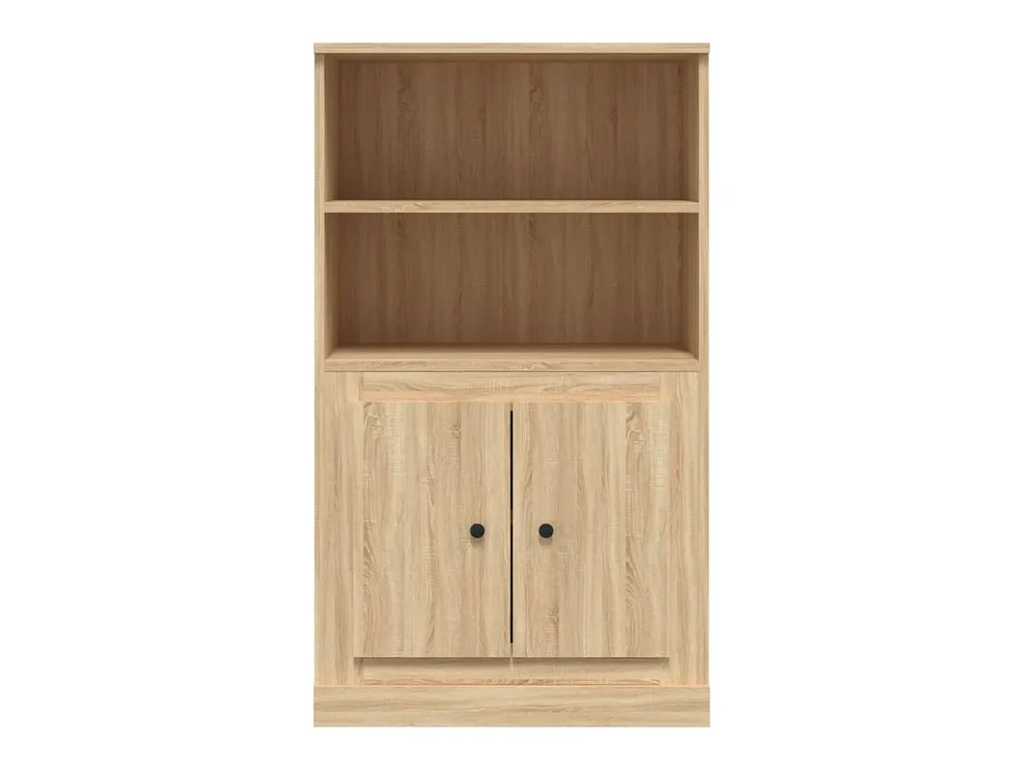 Aparador alto roble Sonoma 60x35,5x103,5 cm madera de ingeniería