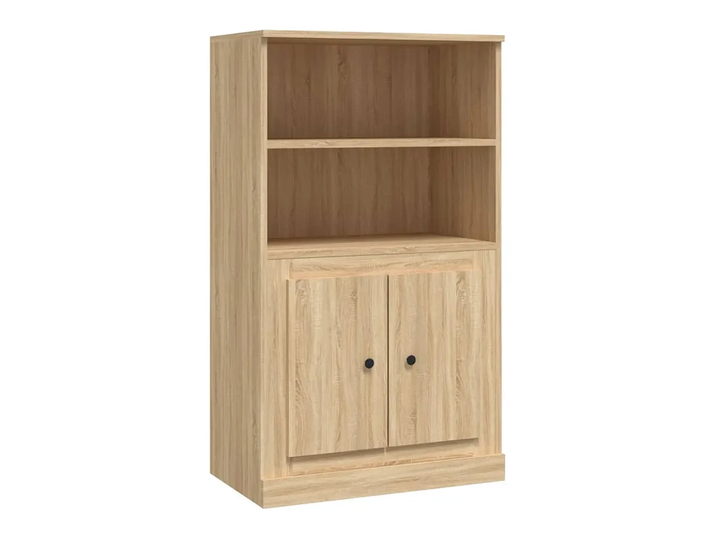 Aparador alto roble Sonoma 60x35,5x103,5 cm madera de ingeniería