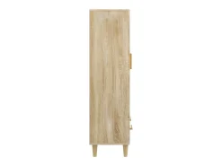 Aparador alto roble Sonoma 70x31x115 cm Madera de ingeniería