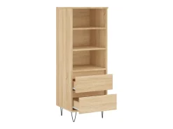 Aparador alto roble Sonoma 40x36x110 cm Madera de ingeniería