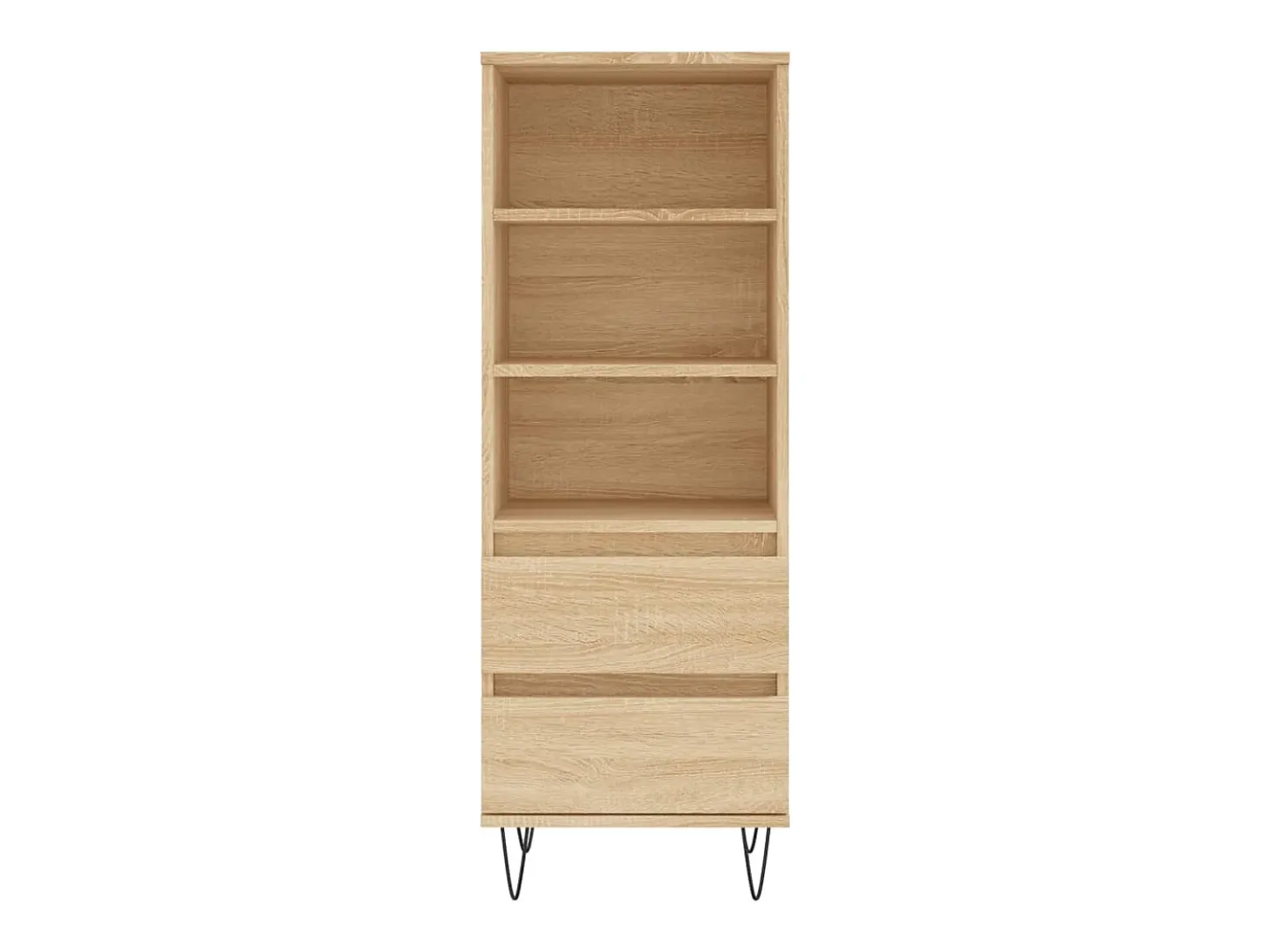 Aparador alto roble Sonoma 40x36x110 cm Madera de ingeniería