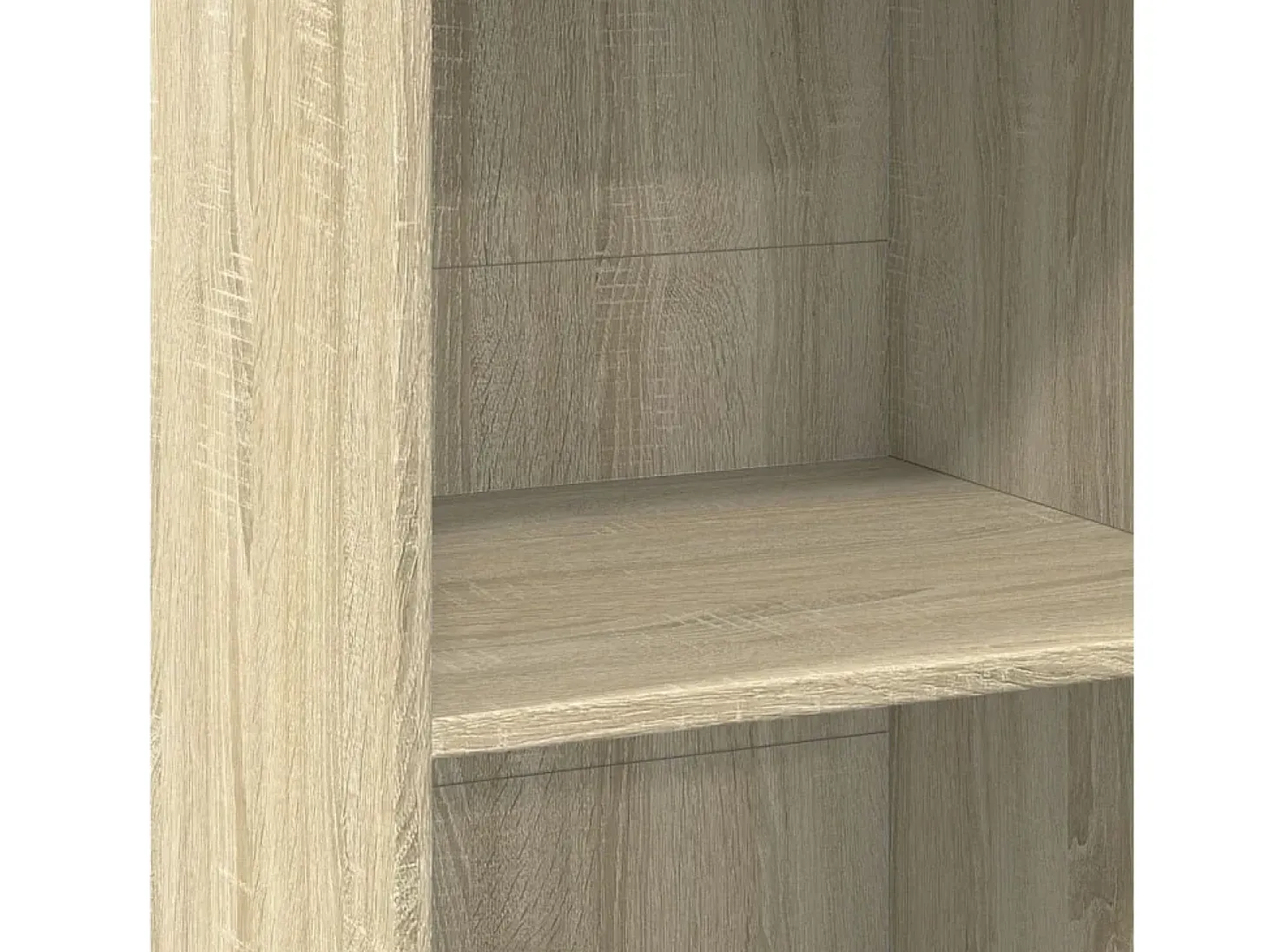 Aparador alto roble sonoma 45x41x124 cm madera de ingeniería