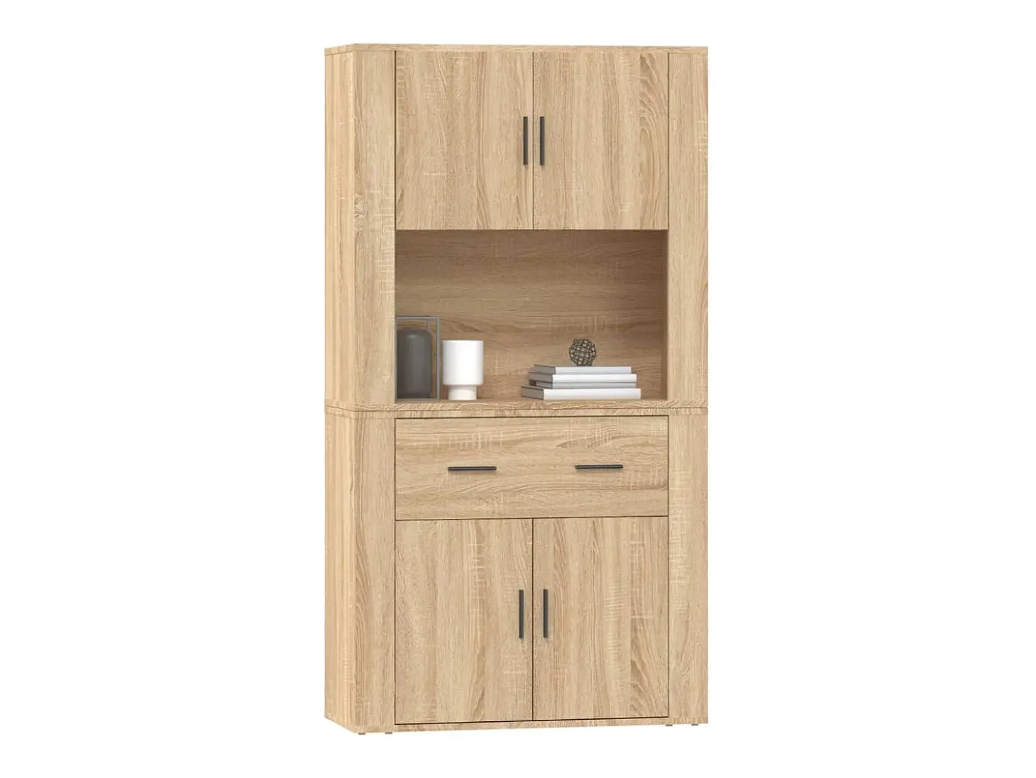 Aparador alto Roble Sonoma Madera de ingeniería