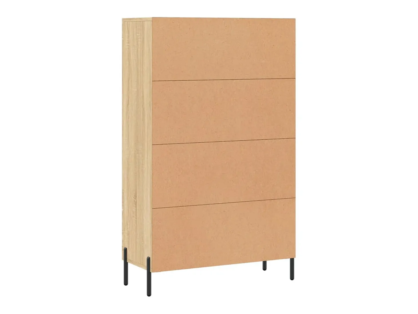 Aparador alto roble Sonoma 69,5x31x115 cm madera de ingeniería