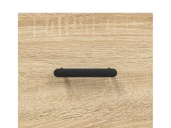 Aparador alto roble Sonoma 69,5x31x115 cm madera de ingeniería