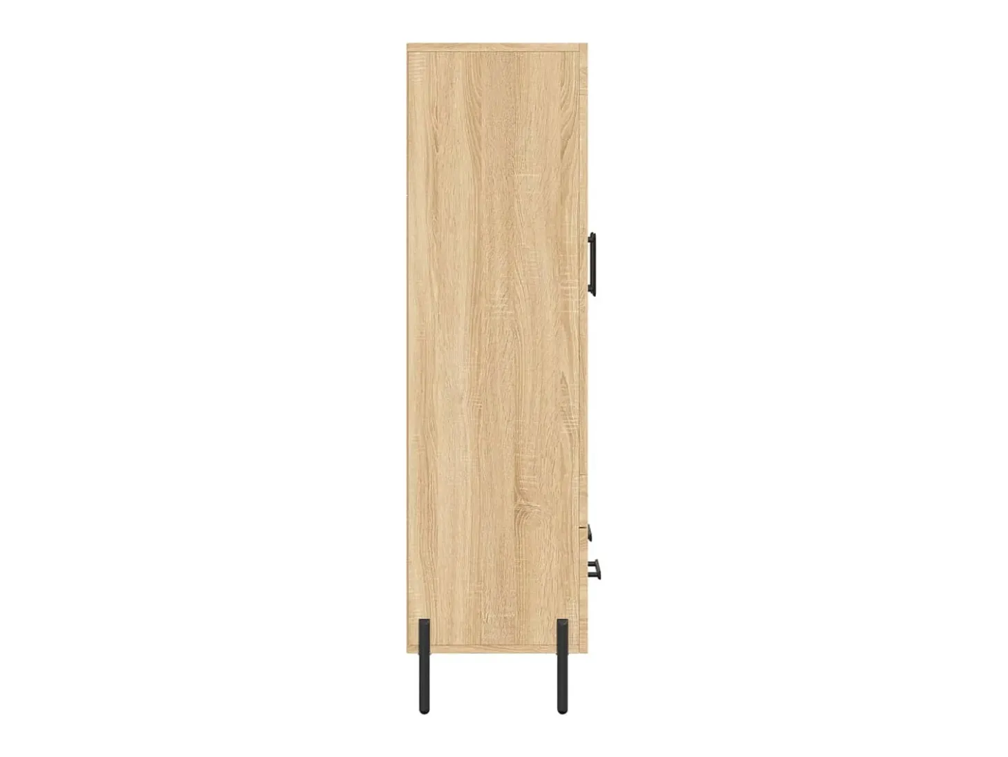 Aparador alto roble Sonoma 69,5x31x115 cm madera de ingeniería
