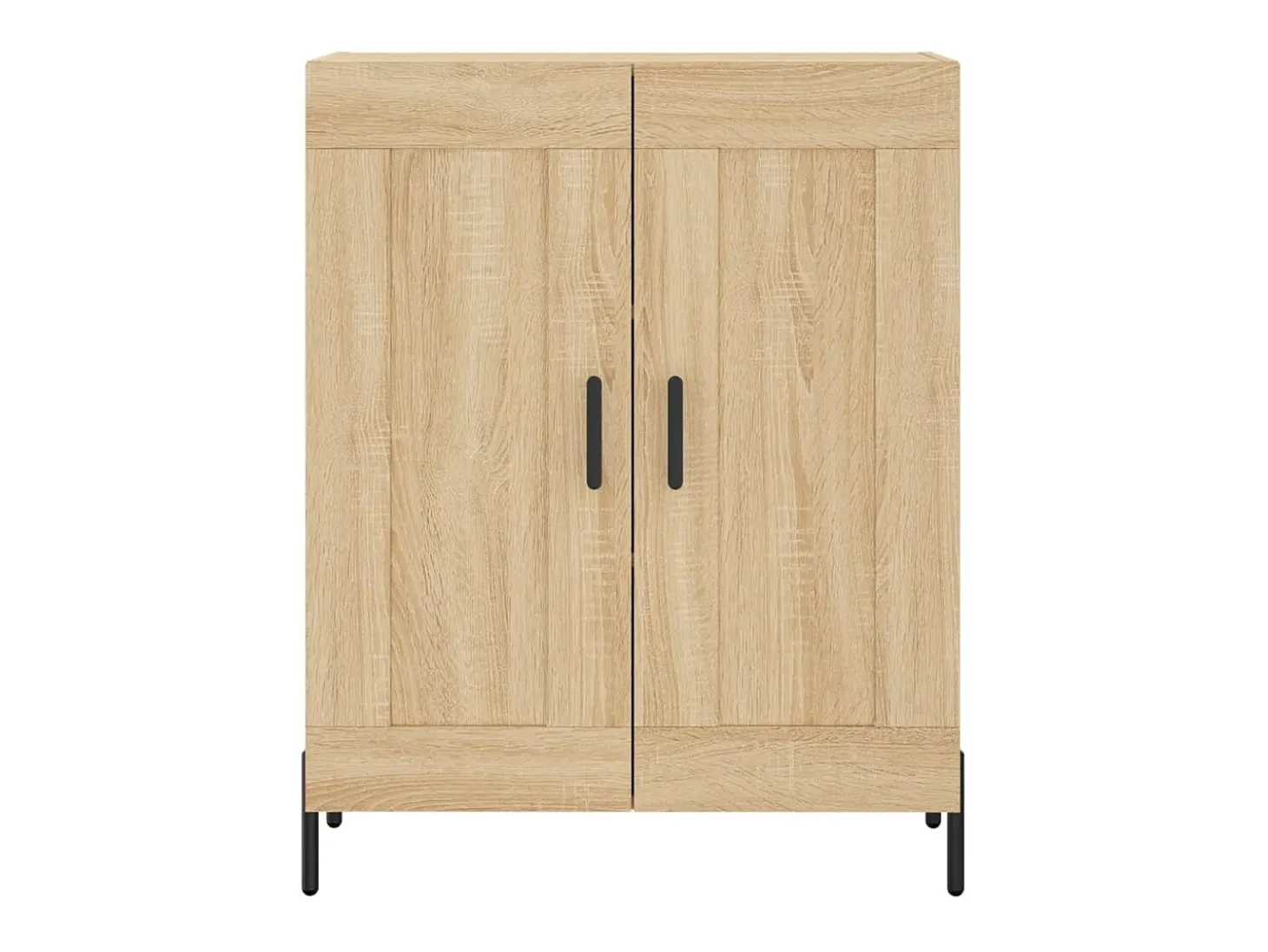 Aparador alto roble Sonoma 69,5x34x180 cm Madera de ingeniería