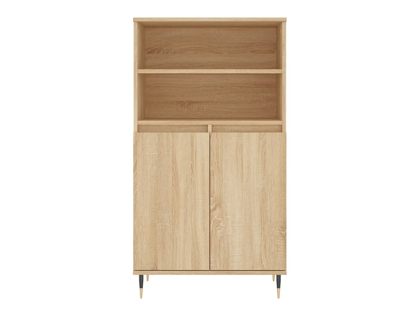 Aparador alto roble Sonoma 60x36x110 cm Madera de ingeniería