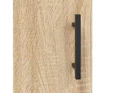 Aparador alto roble Sonoma 69,5x34x180 cm Madera de ingeniería