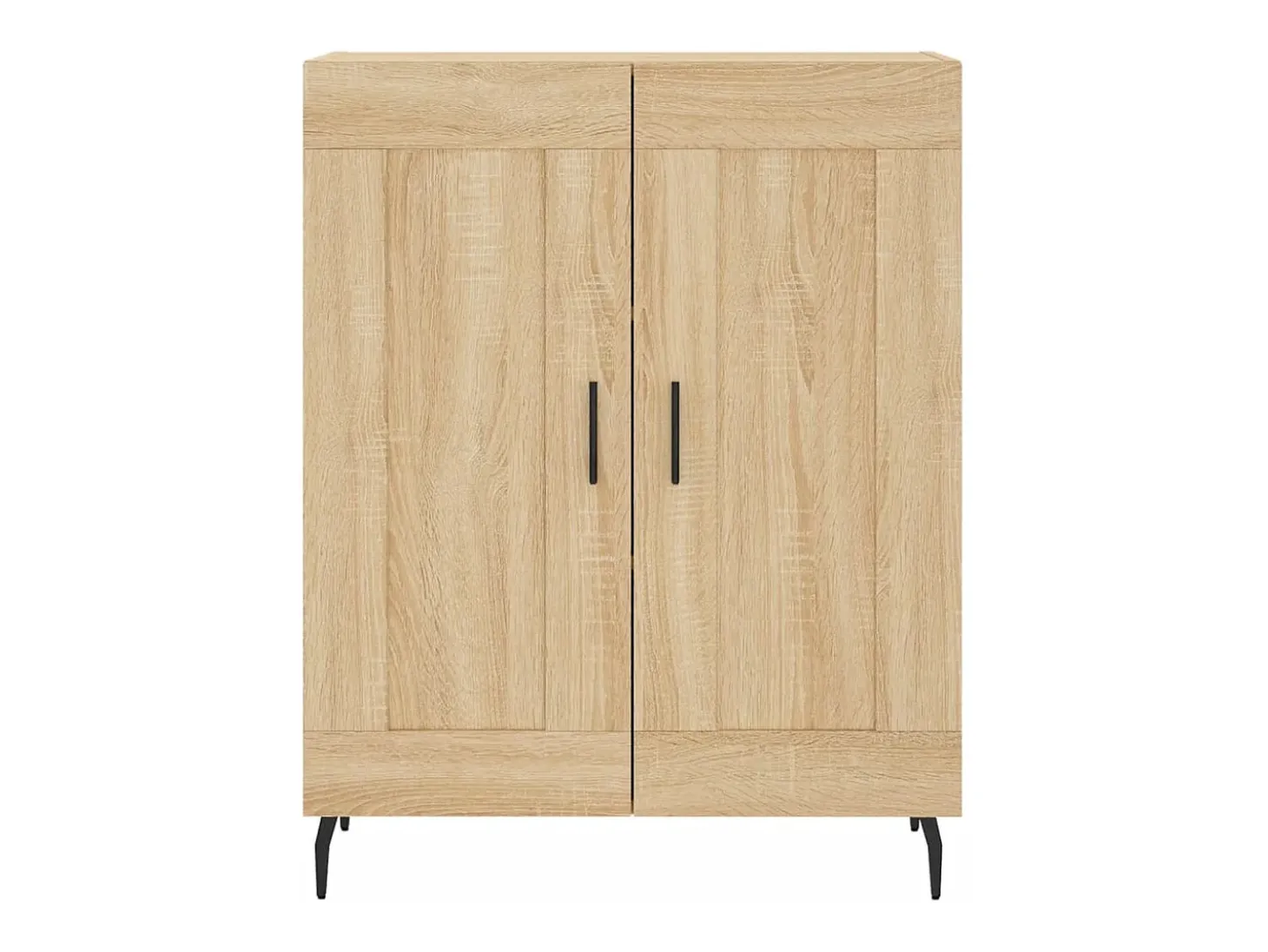 Aparador alto roble Sonoma 69,5x34x180 cm Madera de ingeniería