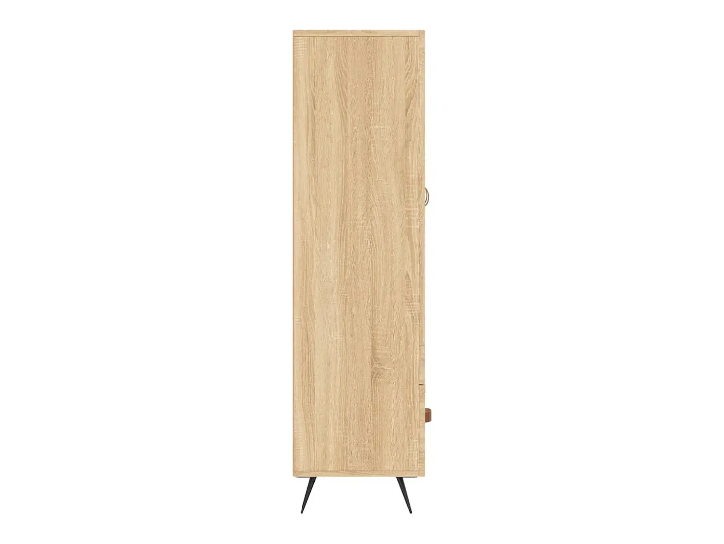 Aparador alto roble Sonoma 69,5x31x115 cm madera de ingeniería