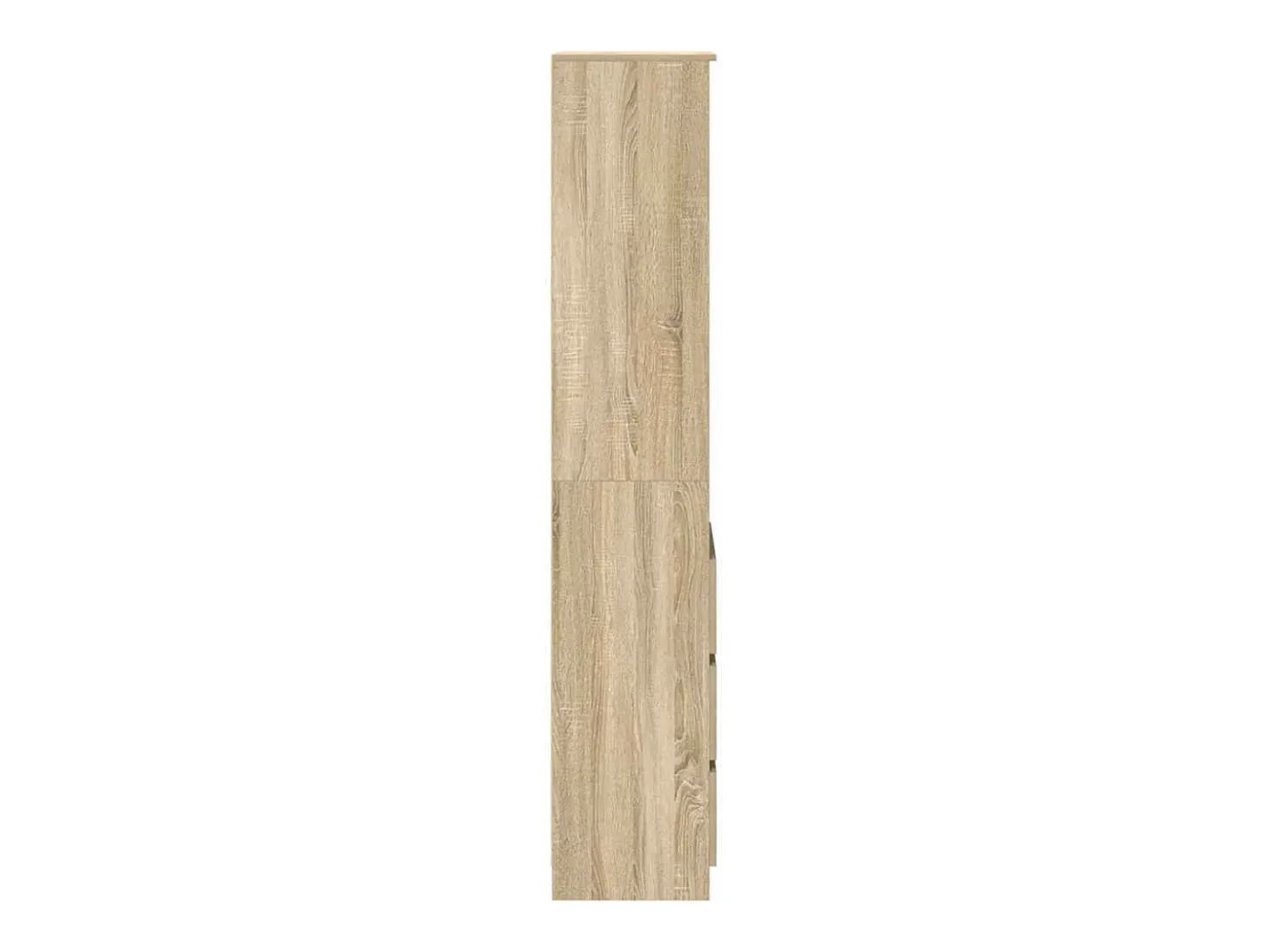 Aparador alto roble Sonoma 37,5x35x180 cm madera de ingeniería