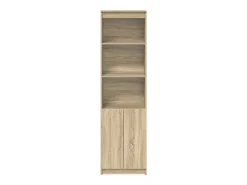 Aparador alto roble Sonoma 50x35x180 cm madera de ingeniería