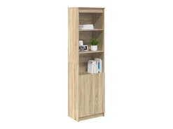 Aparador alto roble Sonoma 50x35x180 cm madera de ingeniería