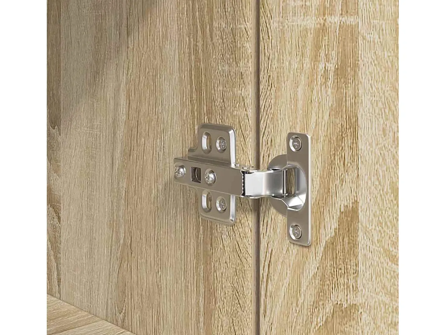 Aparador alto roble Sonoma 50x35x180 cm madera de ingeniería