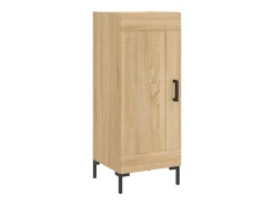 Aparador alto roble Sonoma 34,5x34x180 cm Madera de ingeniería