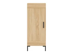 Aparador alto roble Sonoma 34,5x34x180 cm Madera de ingeniería