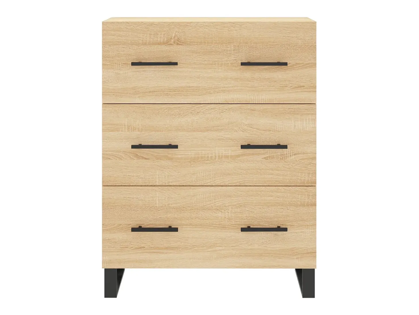 Aparador alto roble Sonoma 69,5x34x180 cm Madera de ingeniería
