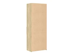 Aparador alto roble Sonoma 70x42,5x185 cm madera de ingeniería