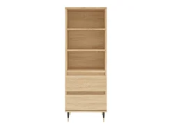 Aparador alto roble Sonoma 40x36x110 cm Madera de ingeniería