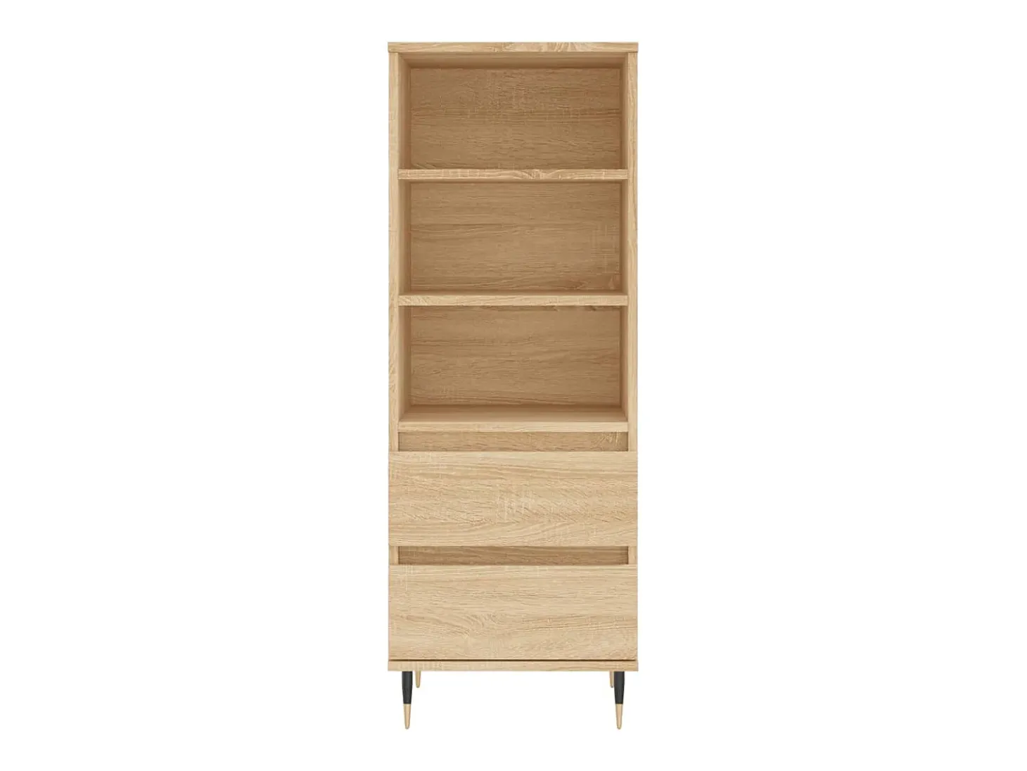 Aparador alto roble Sonoma 40x36x110 cm Madera de ingeniería