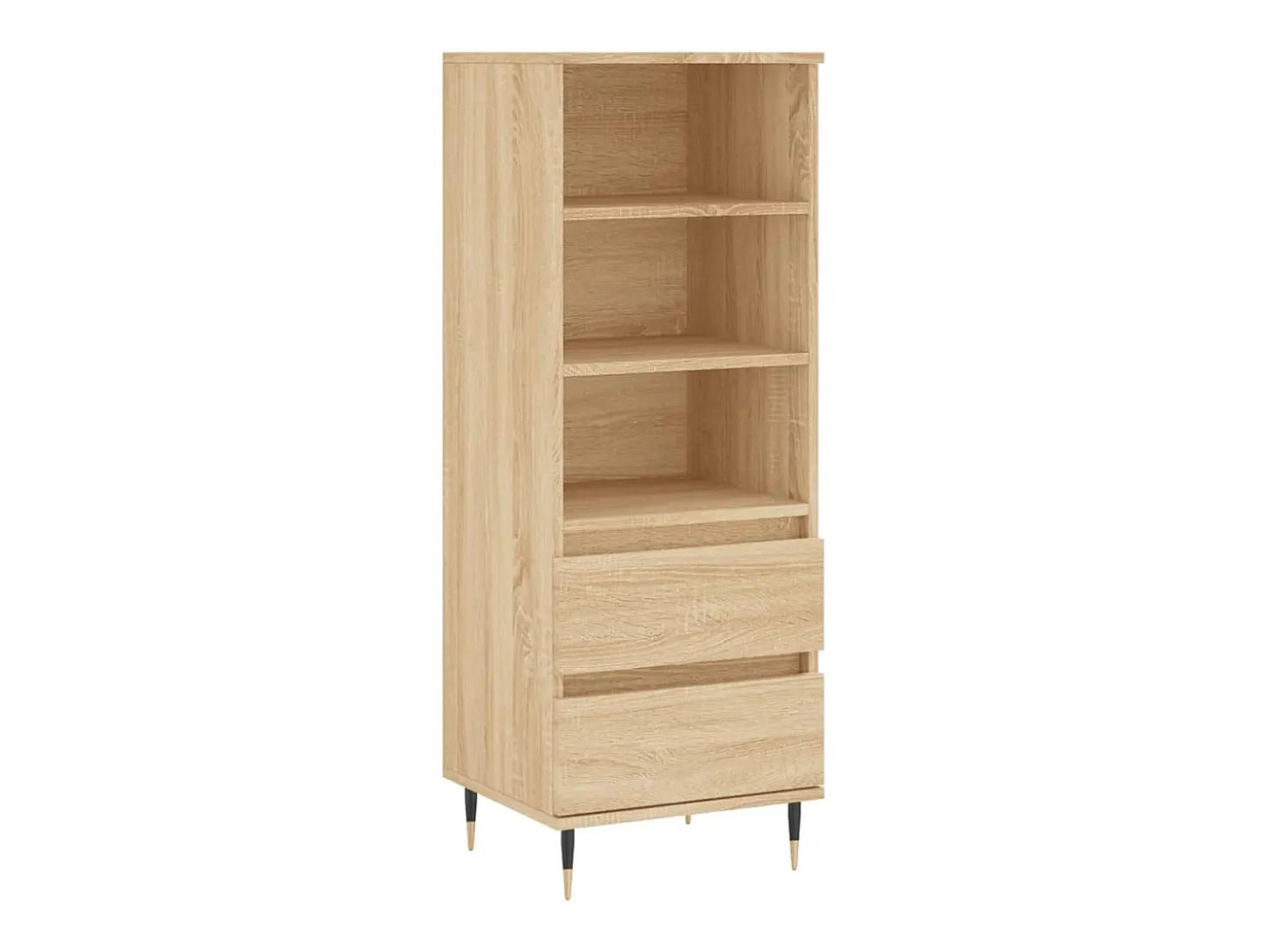 Aparador alto roble Sonoma 40x36x110 cm Madera de ingeniería