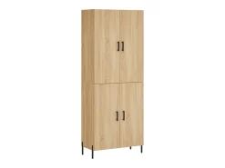 Aparador alto roble Sonoma 69,5x34x180 cm Madera de ingeniería