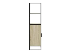 Aparador alto roble Sonoma 35,5x35x139 cm madera contrachapada metal