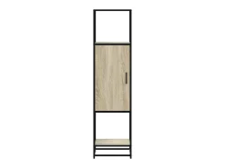 Aparador alto roble Sonoma 35,5x35x139 cm madera contrachapada metal