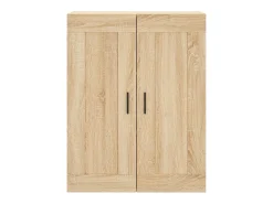 Aparador alto roble Sonoma 69,5x34x180 cm Madera de ingeniería