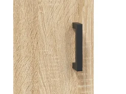 Aparador alto roble Sonoma 69,5x34x180 cm Madera de ingeniería