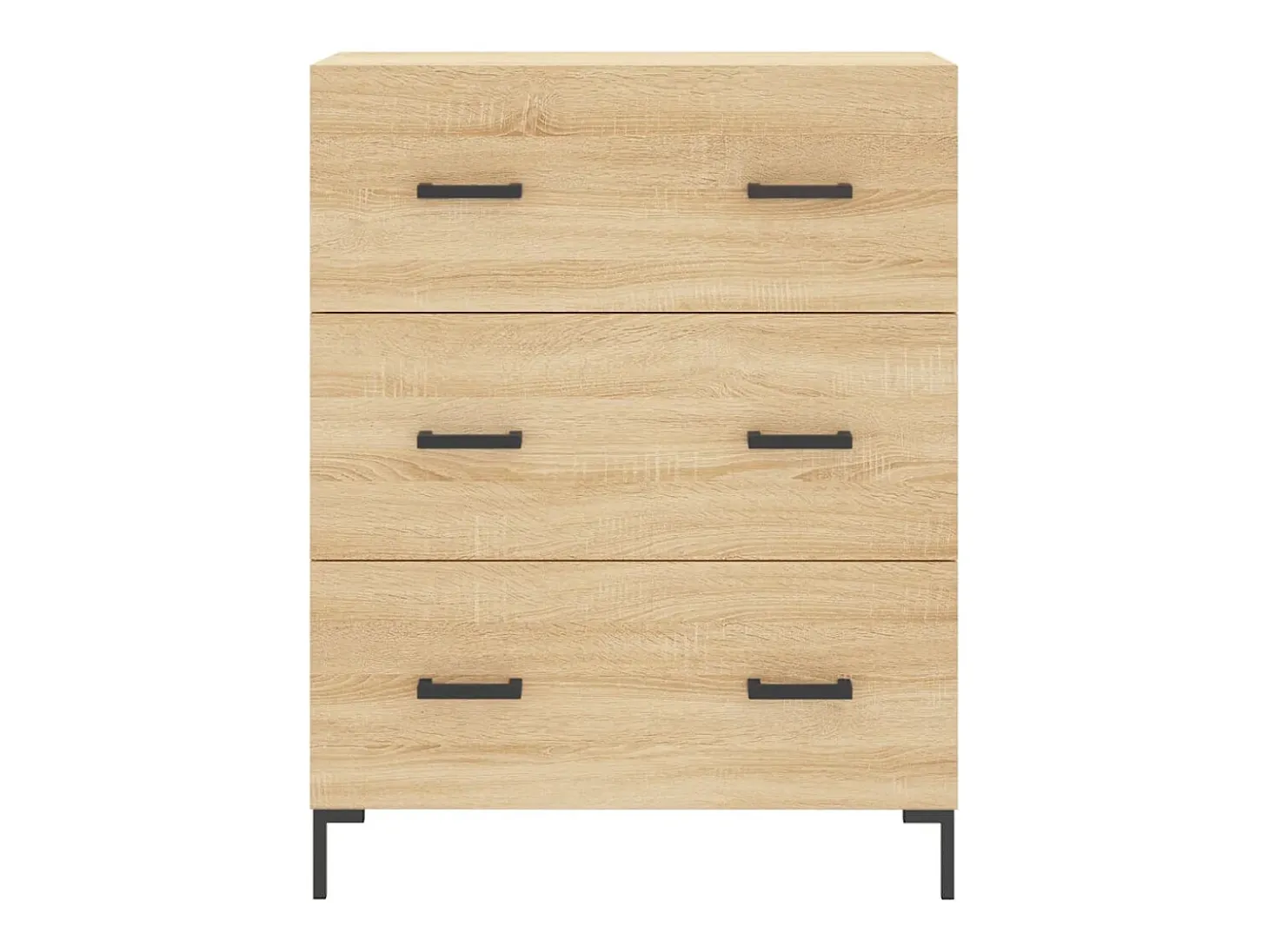 Aparador alto roble Sonoma 69,5x34x180 cm Madera de ingeniería