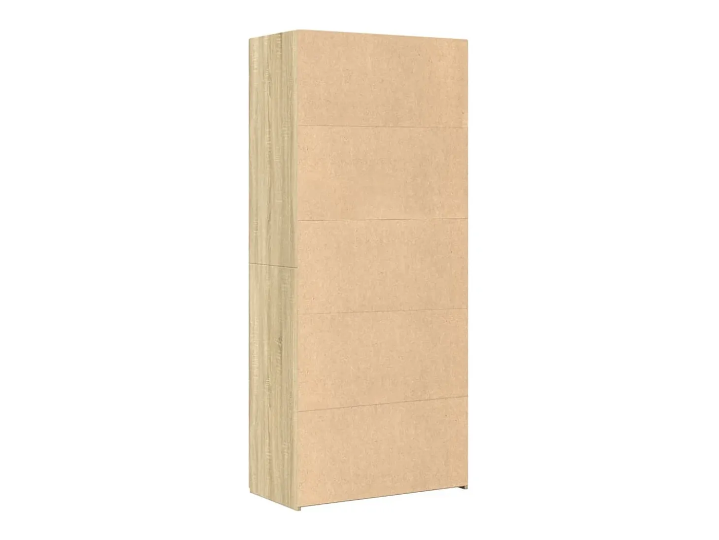 Aparador alto roble Sonoma 80x42,5x185 cm madera de ingeniería