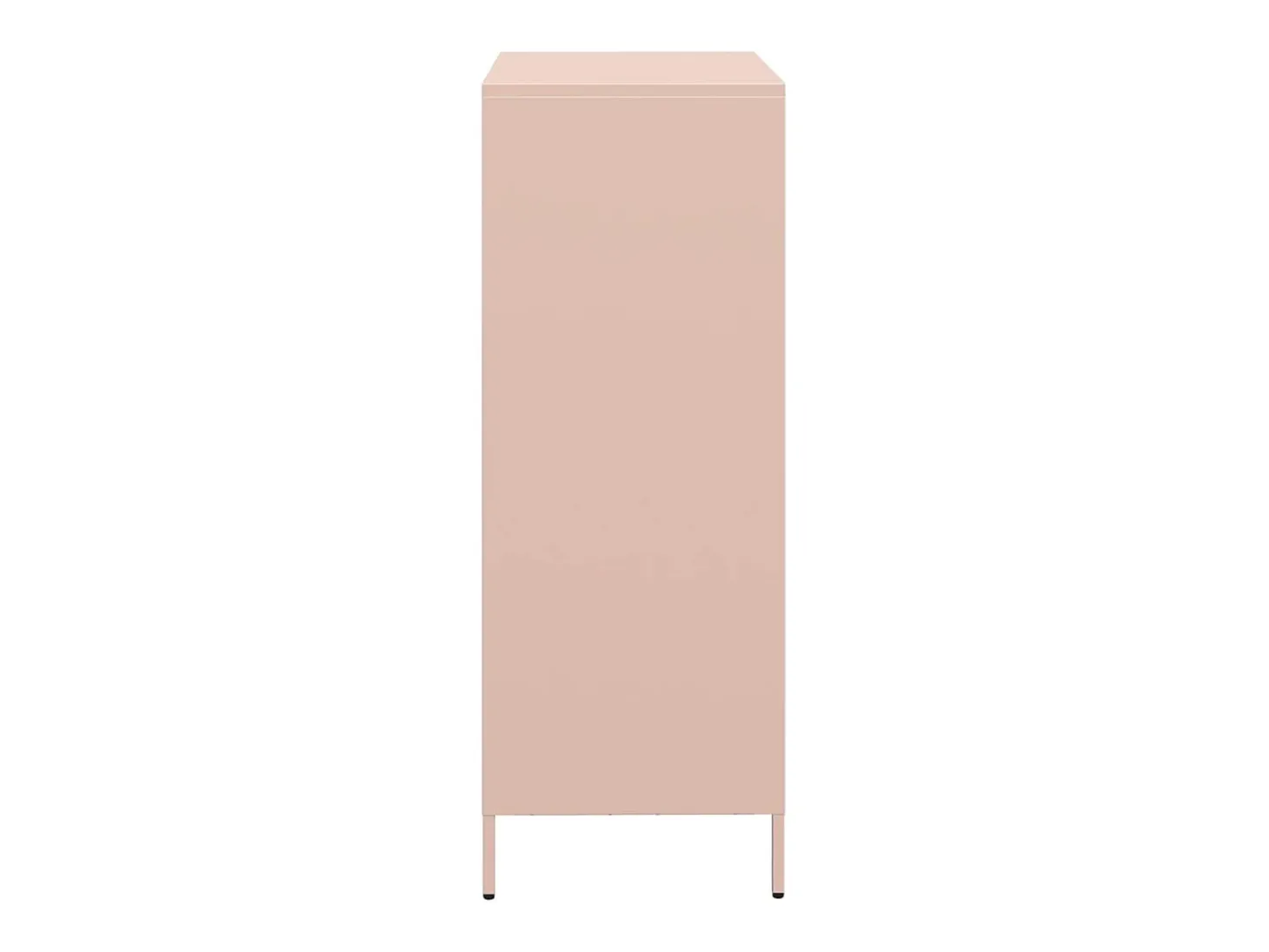 Aparador alto rosa 68x39x103,5 cm acero