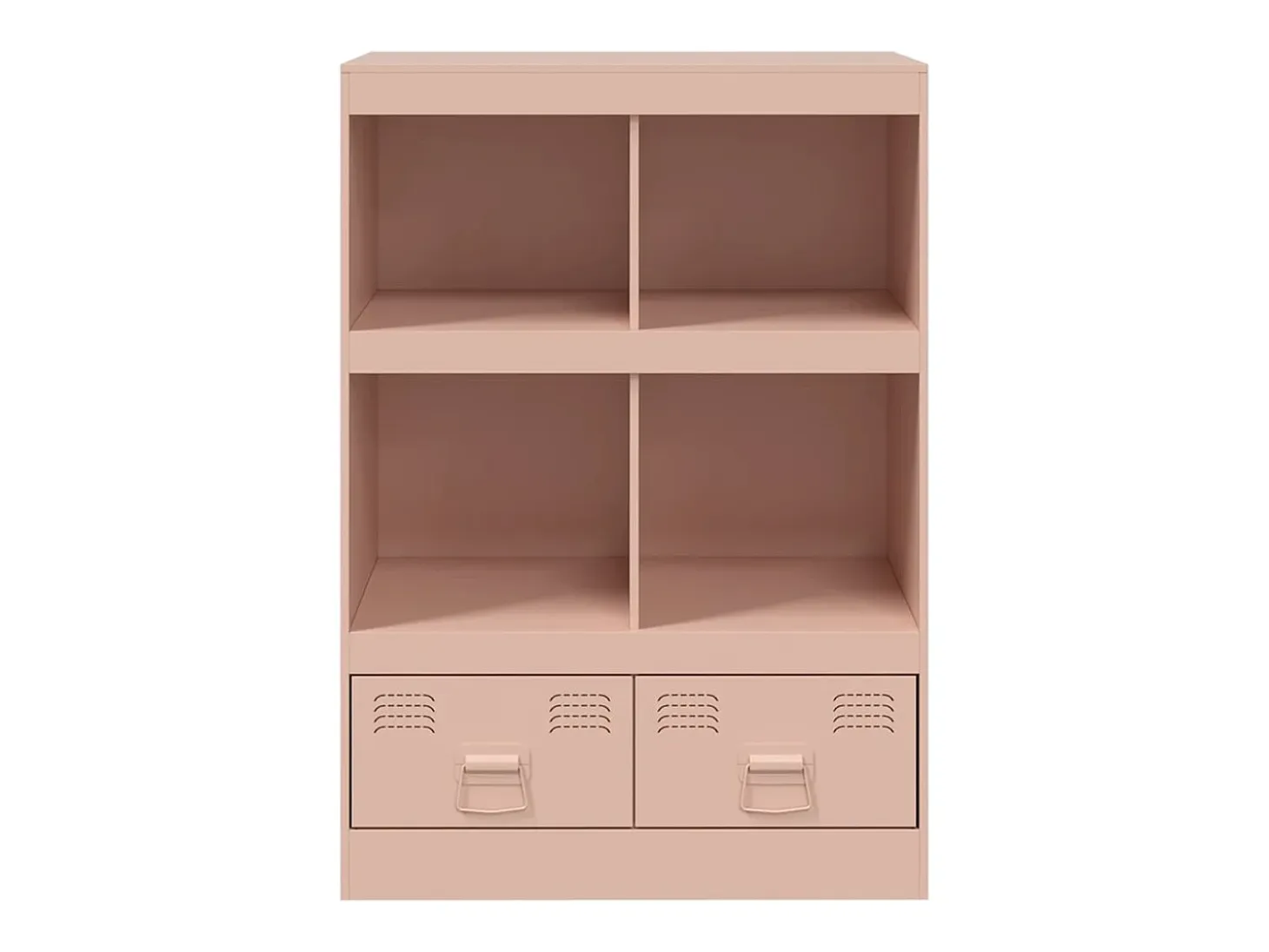 Aparador alto rosa 67x39x95 cm acero