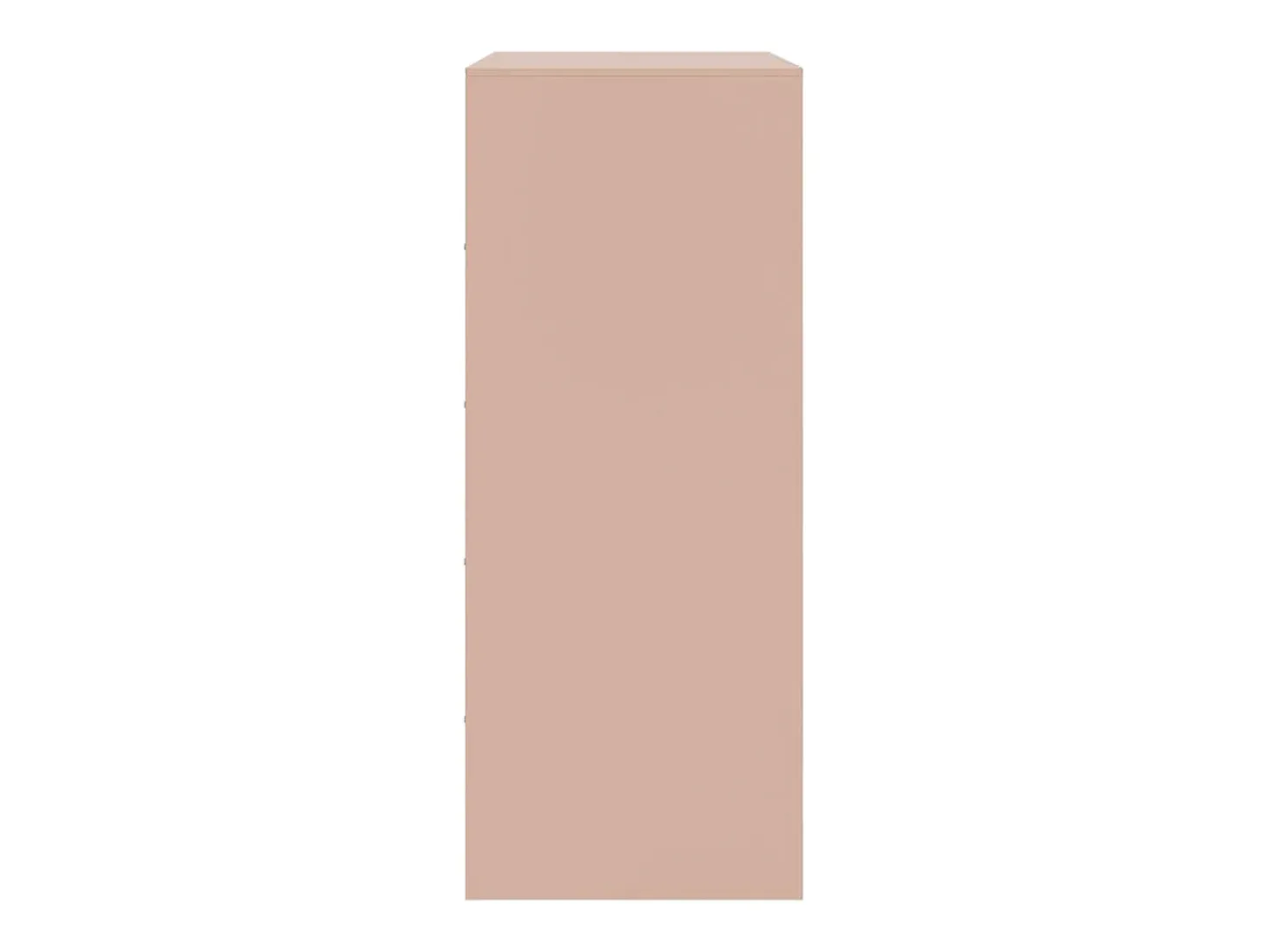 Aparador alto rosa 67x39x95 cm acero