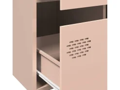Aparador alto rosa 68x39x101,5 cm acero