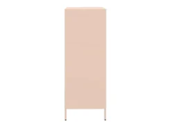 Aparador alto rosa 68x39x101,5 cm acero