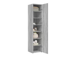 Aparador alto Sonoma gris 40x42,5x185 cm madera de ingeniería