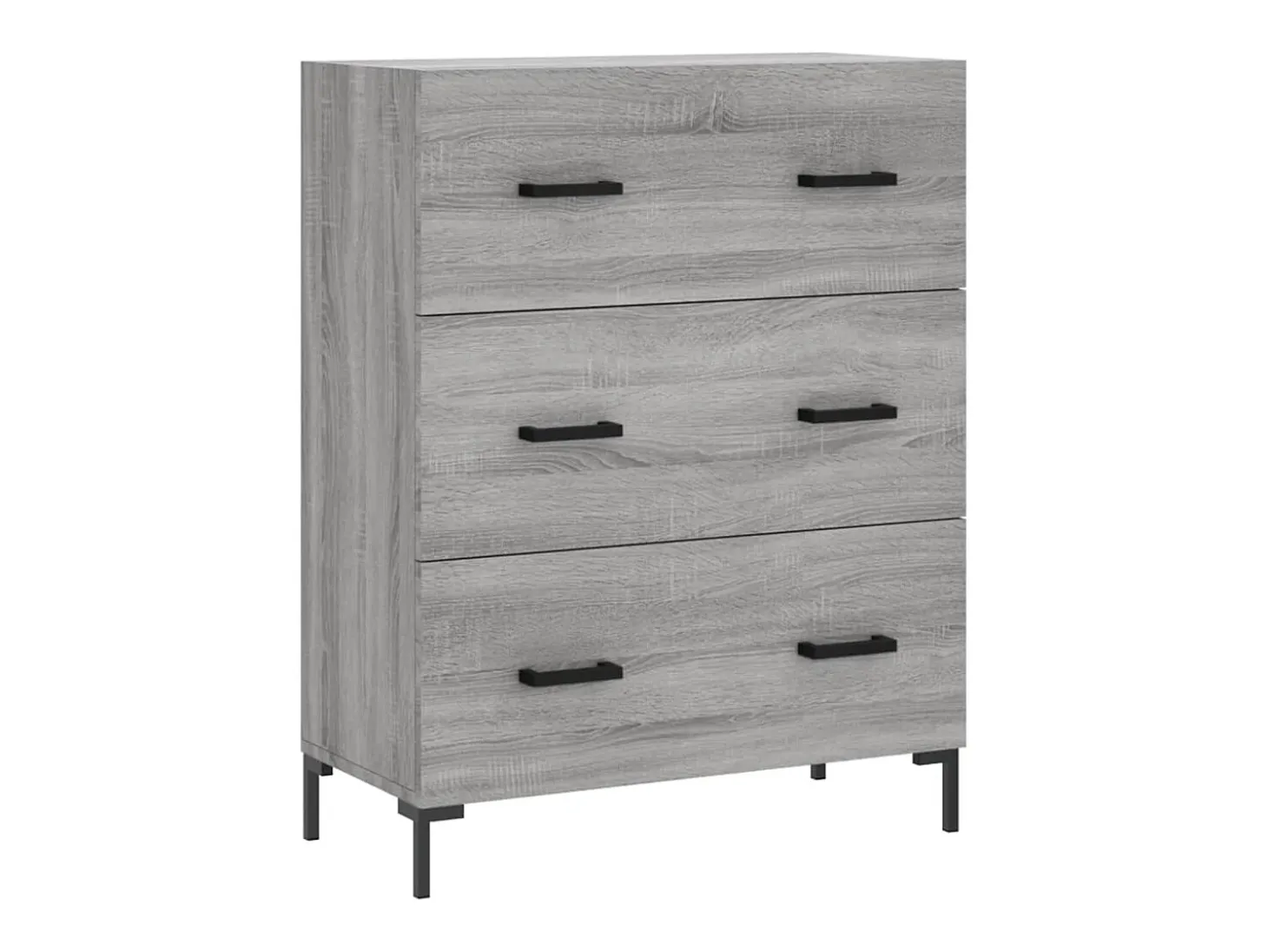 Aparador alto Sonoma gris 69,5x34x180 cm Madera de ingeniería