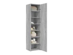 Aparador alto Sonoma gris 45x42,5x185 cm madera de ingeniería
