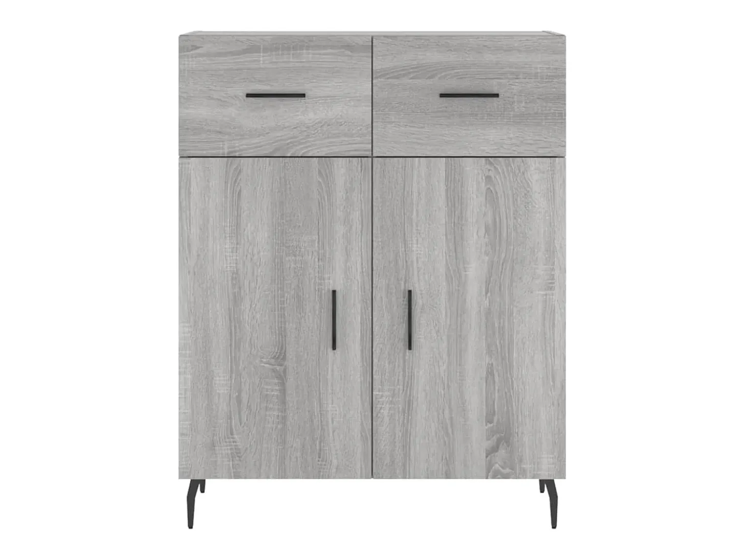 Aparador alto Sonoma gris 69,5x34x180 cm Madera de ingeniería