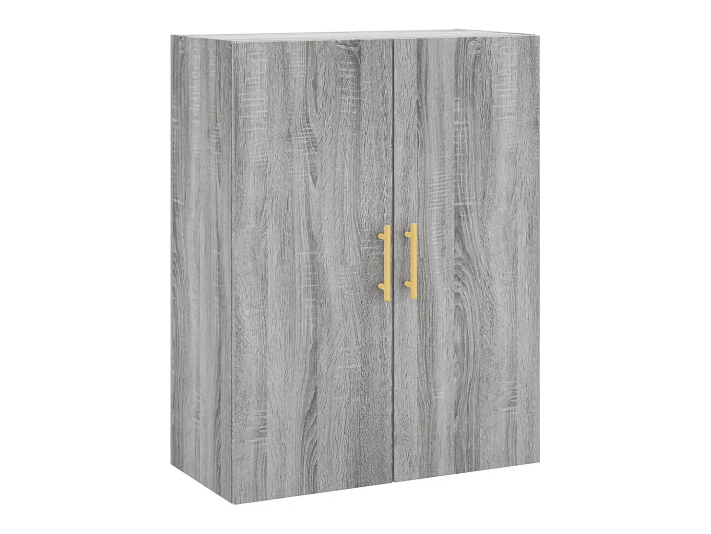 Aparador alto Sonoma gris 69,5x34x180 cm Madera de ingeniería