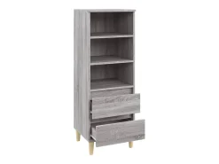Aparador alto Sonoma gris 40x36x110 cm Madera de ingeniería